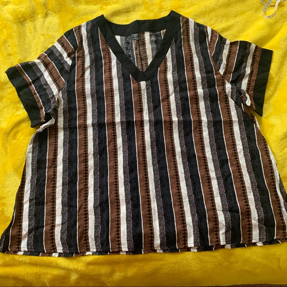 Black, brown, and cream shirt BNWOT - 3xl Shein